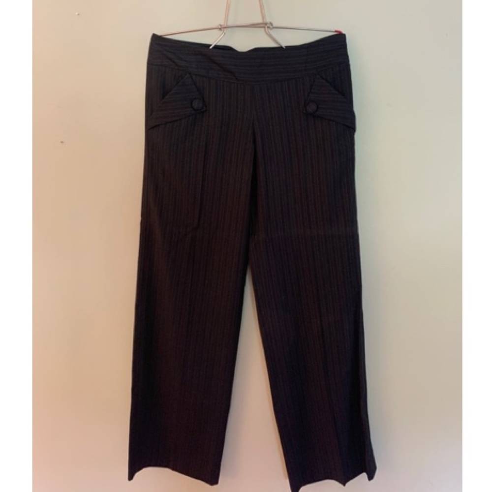 Navy Blue Lux Wide-Legged Trouser